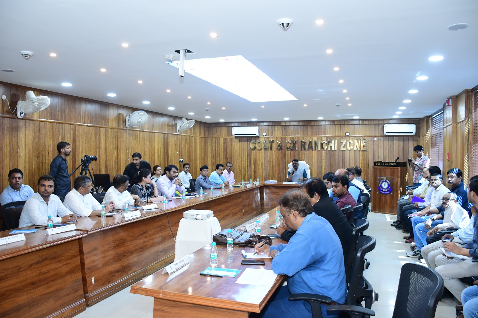 Taxpayer Outreach Programme Seminar 2025 at CGST Patna-II with officials addressing participants